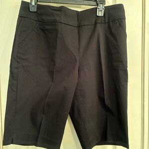 Westbound Black Bermuda Shorts Tailored Business-Casual